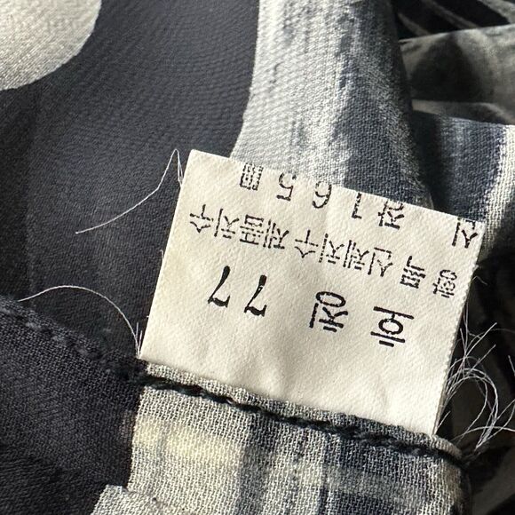 collezioni seashell sheer open front button blouse - Picture 7 of 7